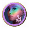 CUKROVÁ TLAČ jedlý obrázok na tortu Cukrová hmota ARIANA GRANDE SPEVÁČKA #7