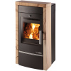 Haas+Sohn Visby II s teplovodným výmenníkom čierna/woodstone prestige