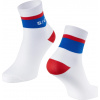 ponožky FORCE STRIPE krátké, bílo-modré Velikost: S-M/36-41