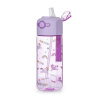 OXYBAG 9-18923 Smile Unicorn, fľaša na pitie s výsuvnou slamkou 450ml, transparentná svetlofialová