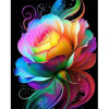 Diamantový obraz Dúhová ruža