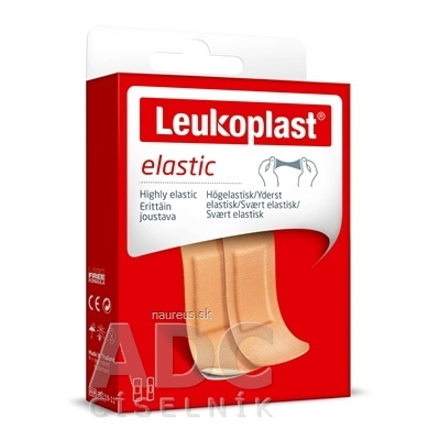 BSN Medical GmbH LEUKOPLAST ELASTIC náplasť na rany, 2 veľkosti (inov.2020/2021) 1x20 ks