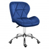 Modré velúrové kreslo Mark Adler FUTURE 3.0 NAVY BLUE, MA-FUTURE 3.0 NAVY BLUE SKL5