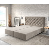 Boxspring posteľ Dream-Great 160x200 cm z mikrovlákna béžová