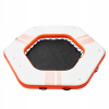 SucceBuy Nafukovacia Plávajúca Platforma Bielo-oranžová 18,1KG 2.59M