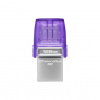 Flashdisk Kingston DataTraveler MicroDuo 3C 128GB, USB 3.2, USB-A + USB-C, Fialová