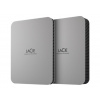 LACIE Mobile Drive HDD USB-C 4TB 2.5inch Moon Silver with USB-C cable