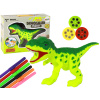 Projektor LEAN Toys Dinosaurus s fixkami a 18 obrázkami na vymaľovanie a vyfarbovanie