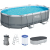 BESTWAY Power Steel Bazénový set 488 x 305 x 107 cm, kartušová filtrácia 56448