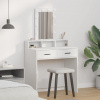 zahrada-XL Toaletný stolík Biela 79 x 41 x 140 cm Kompozitné drevo 865163