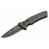 Vega Böker Plus 01BO424 Strike DropPoint Coyote automatický nôž 8,5 cm, Stonewash, hnedá, oceľ, hliník