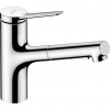 Hansgrohe Zesis M33 Umývadlová batéria s vyťahovacou sprchou, 2jet, sBox, chróm 74821000
