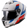 Prilba na motorku LS2 FF808 STREAM II Vintage Bielo Modro Červená XL