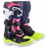 Alpinestars Topánky TECH 3S YOUTH 2021, ALPINESTARS, detské (čierna / modrá / ružová / žltá fluo) Velikost: 37