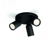 Philips 50583/30/PN Stropné bodové svietidlo Pongee GU10 3x5,5W, IP20, čierne