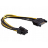 Delock napájecí kabel SATA 15 pin na 6 pin PCI Express 82924