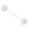 BabySafety 6324 detská poistka na skrinky bezpečnostná zábrana úsmev bielo transparentná 155x18cm 2 ks