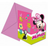 Pozvánky myška Minnie Happy Helpers - 6 ks