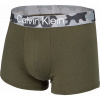 Calvin Klein TRUNK kaki,biela Pánske boxerky S