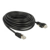 Delock - Patch kabel - RJ-45 (M) šroubovací do RJ-45 (M) - 10 m - stíněný stočený pár vodičů s mřížkou (SSTP) - CAT 6 - černá