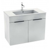 Jika Cube Skrinka vrátane umývadla, 79x42x62 cm, biela H4537521763001