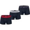 Tommy Hilfiger 3P TRUNK WB tmavo modrá,biela,červená Pánske boxerky XL
