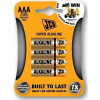 JCB super alkalická batéria AAA (LR03), blister 4 ks JCB-LR03-4B