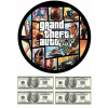 CUKROVÁ TLAČ jedlý obrázok na tortu Cukrová hmota Grand Theft Auto GTA V 5 + POST