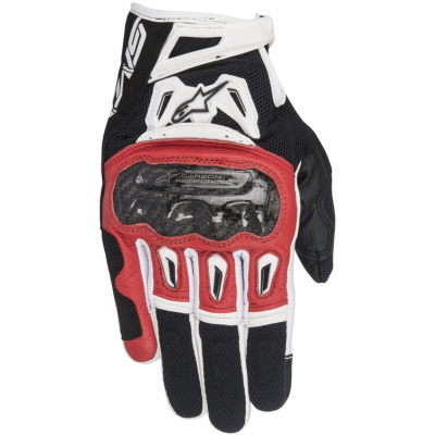 rukavice SMX-2 AIR CARBON, ALPINESTARS (červené/čierne/biele)