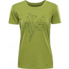 Dámské bavlněné triko ALPINE PRO Termesa 3 zelené Velikost: M