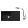 FRANKE SETG264MČ fragranitový drez 970x500 mm BFG 611 Čierna mat+batéria FS 3230.031 Chróm FRA 114.0700.740