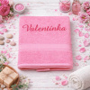 Vyšívaná Osuška s menom Valentínka