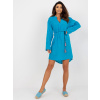 Tyrkysové letné bavlnené šaty TW-SK-BI-2021977.00-blue S