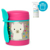 AQUAINT SKIP HOP Zoo Termoska na jedlo s lyžičko/vidličkou Variant: SKIP HOP Zoo Termoska na jedlo s lyžičko/vidličkou Lama 325 ml, 3+ + AQUAINT 500 ml