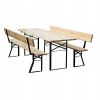 Pivný set BAVORD 220x70cm PREMIUM s opierkou