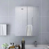 vidaXL Kúpeľňová skrinka so zrkadlom, biela 60x15x75 cm, MDF - Biela - 217263-208465