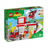 Hasičská stanica hasičov Lego a vrtuľník Duplo Town (Hasičská stanica hasičov Lego a vrtuľník Duplo Town)