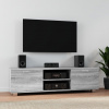 vidaXL TV skrinka sivý dub sonoma 140x40,5x35 cm spracované drevo - Sivá - 219560-215832
