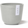 Ecopots Mini kvetináč Oslo (bielo-sivý) - Ø 11,5 cm, výška 10 cm