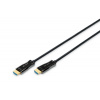 Digitus Připojovací kabel HDMI AOC s hybridním vláknem, typ A M/M, 15 m, UHD 4K@60 Hz, CE, zlatá, bl