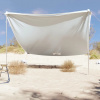 PLÁŽOVÝ TARP ANTI-UV 40+ ZASTREŠENIE NA PLÁŽ S ZÁVAŽIAMI 304X300 CM