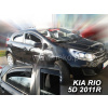Deflektory na okná pre KIA Rio, 4ks