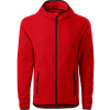 Malfini Direct Pánska fleece mikina s kapucňou 417 červená XL