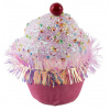 Dekorácia MagicHome Vianoce Candy Line, mafin, ružový, závesný, 7x7x11 cm