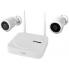 NEDIS 1080p KIT/ 1x NVR/ 2x bullet kamera/ 2Mpx/ objektiv 4 mm/ IP65/ noční vidění/ síťové napájení/ 12 V adaptér/ bílý SLNVR201CWT