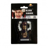 Upírie zuby s umelou krvou 20 ml - upír - vampír - drakula - Halloween - 2 ks