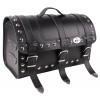 Kožený moto kufor na motorku Chopper RSA-131b so zámkom