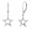 Silvego Strieborné náušnice Andromeda v tvare hviezdy JJJE0018