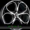 AVUS AC-520 8x18 5x110 ET33.00 black polished