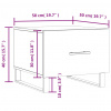 vidaXL Konferenčné stolíky 2 ks biele 50x50x40 cm kompozitné drevo - Biela - 26726-168011
